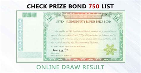 online check prize bond 750|hamariweb prize bond 750.